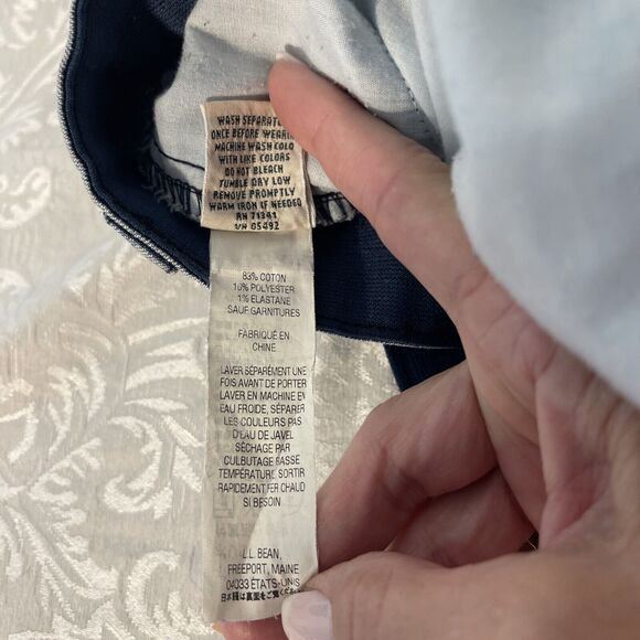 L.L. Bean Jeans Womens 18 Petite Blue High Rise‎ Straight Classic Fit MedWash - Picture 7 of 8